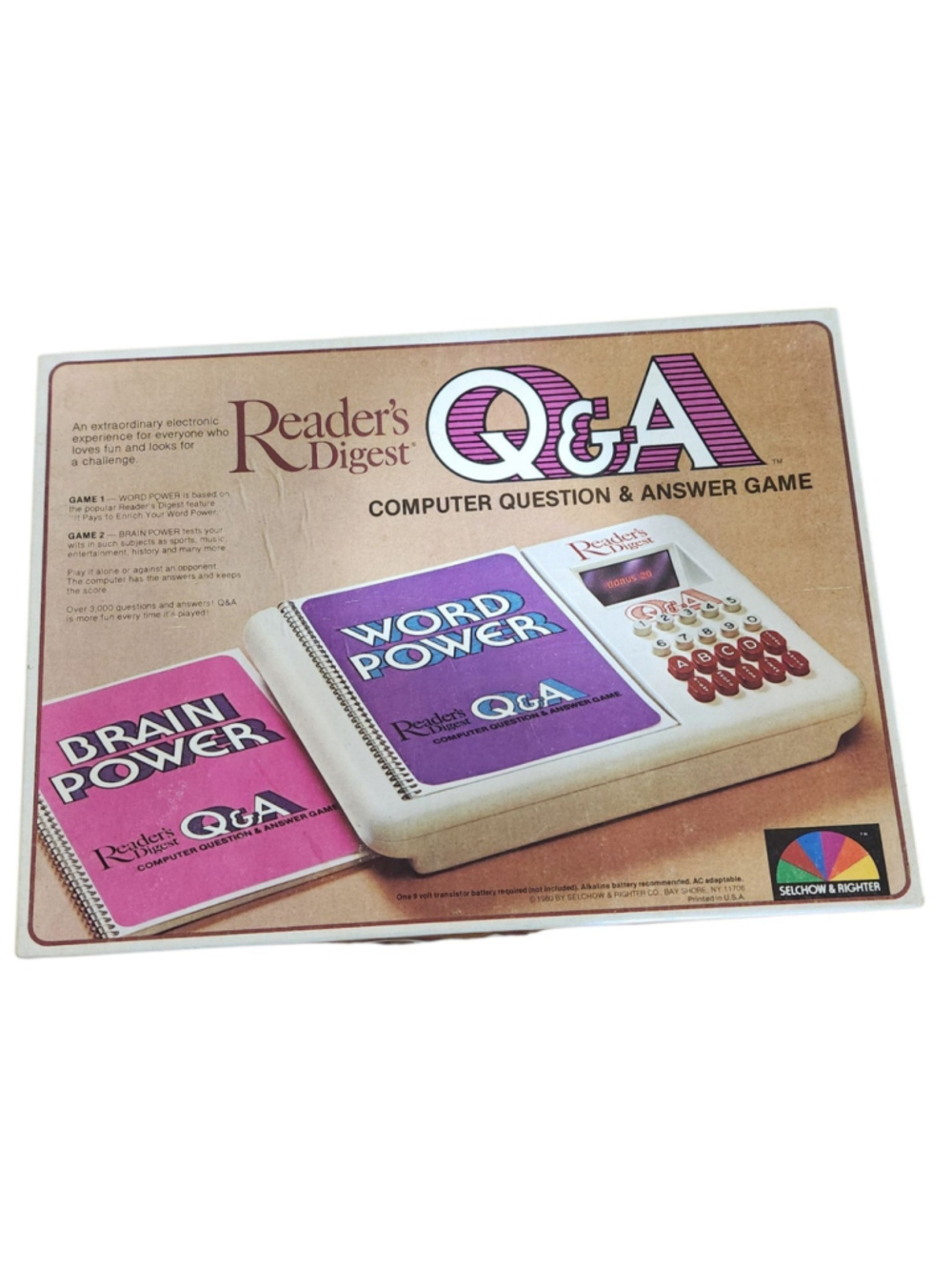 Vintage Readers Digest Computer Question & Answer Game With Books
